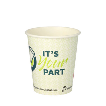 Trinkbecher, Pappe 0,2 l Ø 8 cm · 9,1 cm "It´s your part"