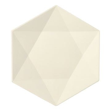 Teller Zuckerrohr "pure" 6-eckig 2,5 cm x 26 cm x 23 cm weiss "Diamond"