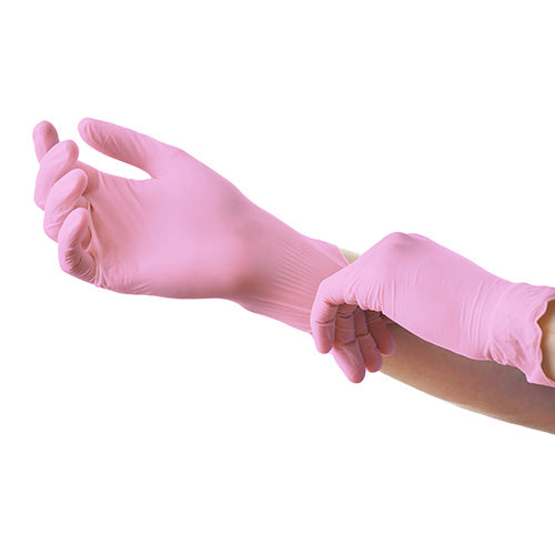 "Medi-Inn® Classic" Handschuhe, Nitril puderfrei pink "Nitril Pink Plus" Größe XS